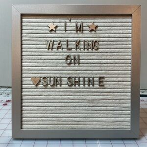 Silver Letter Board